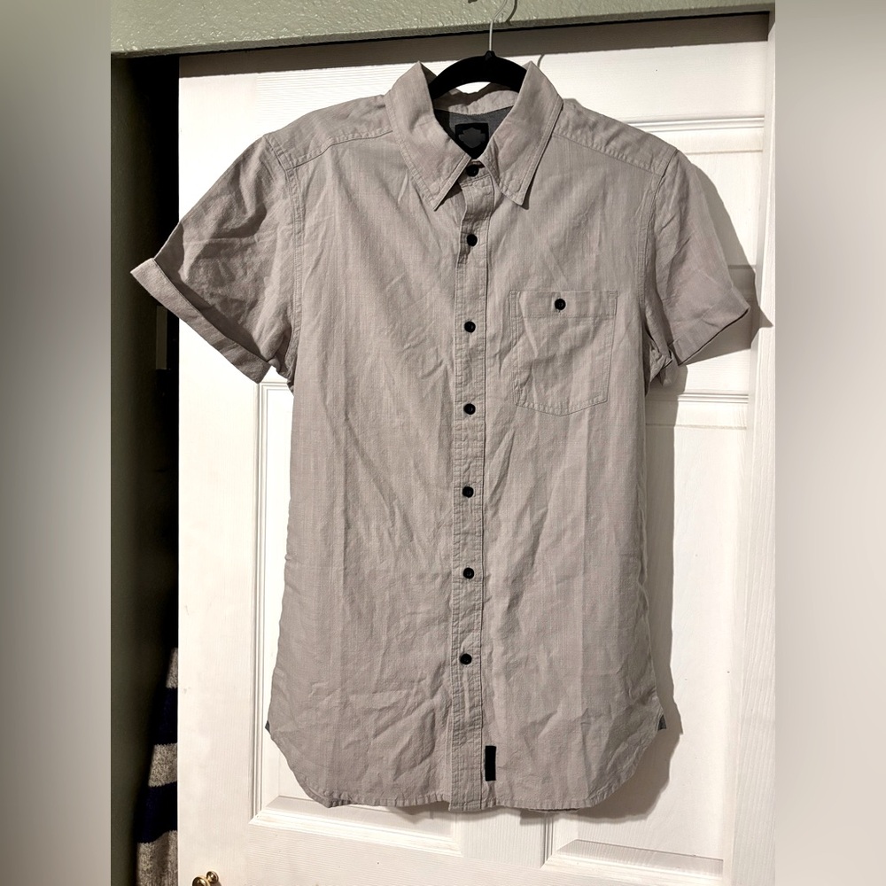 Harley-Davidson Men's
Woven Light Grey Shirt ,Slim Fit
NWT